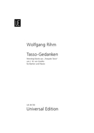 Tasso-Gedanken Vocal Solo & Collections sheet music cover Thumbnail